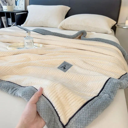 Knitted Blanket Velvet Blanket Coral Fleece Air-conditioning Blanket Angel Wishes