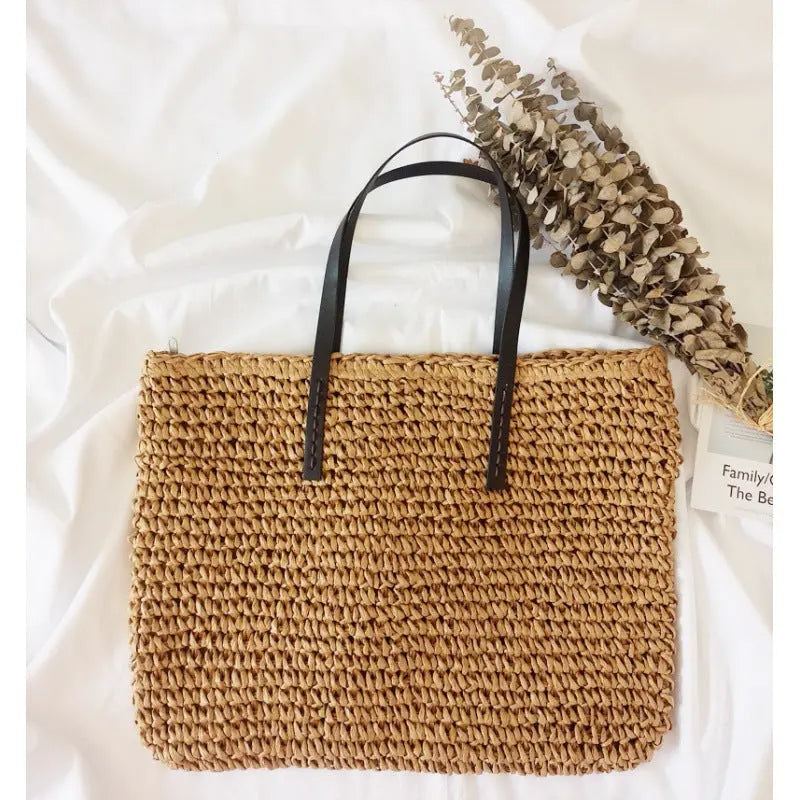 New Seaside Holiday Woven Bag Portable Angel Wishes