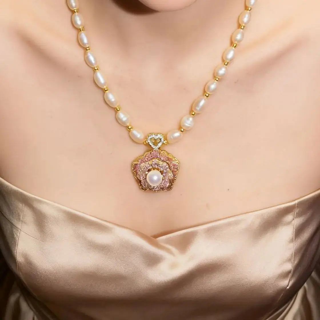 Natural Freshwater Pearl Necklace Angel Wishes
