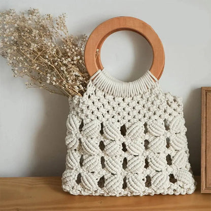 Knitted Square Handbag Angel Wishes