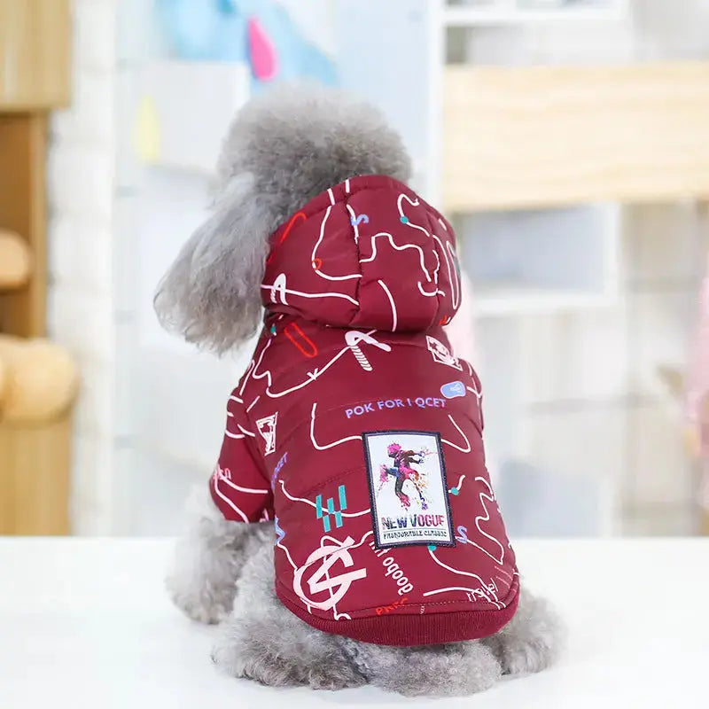 Fashion Letter Cotton Padded Coat Angel Wishes