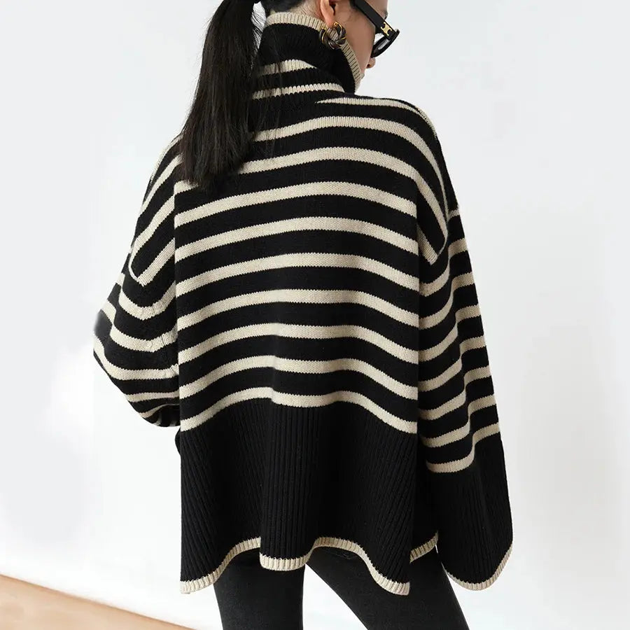 Loose Slit Design Sweater Angel Wishes