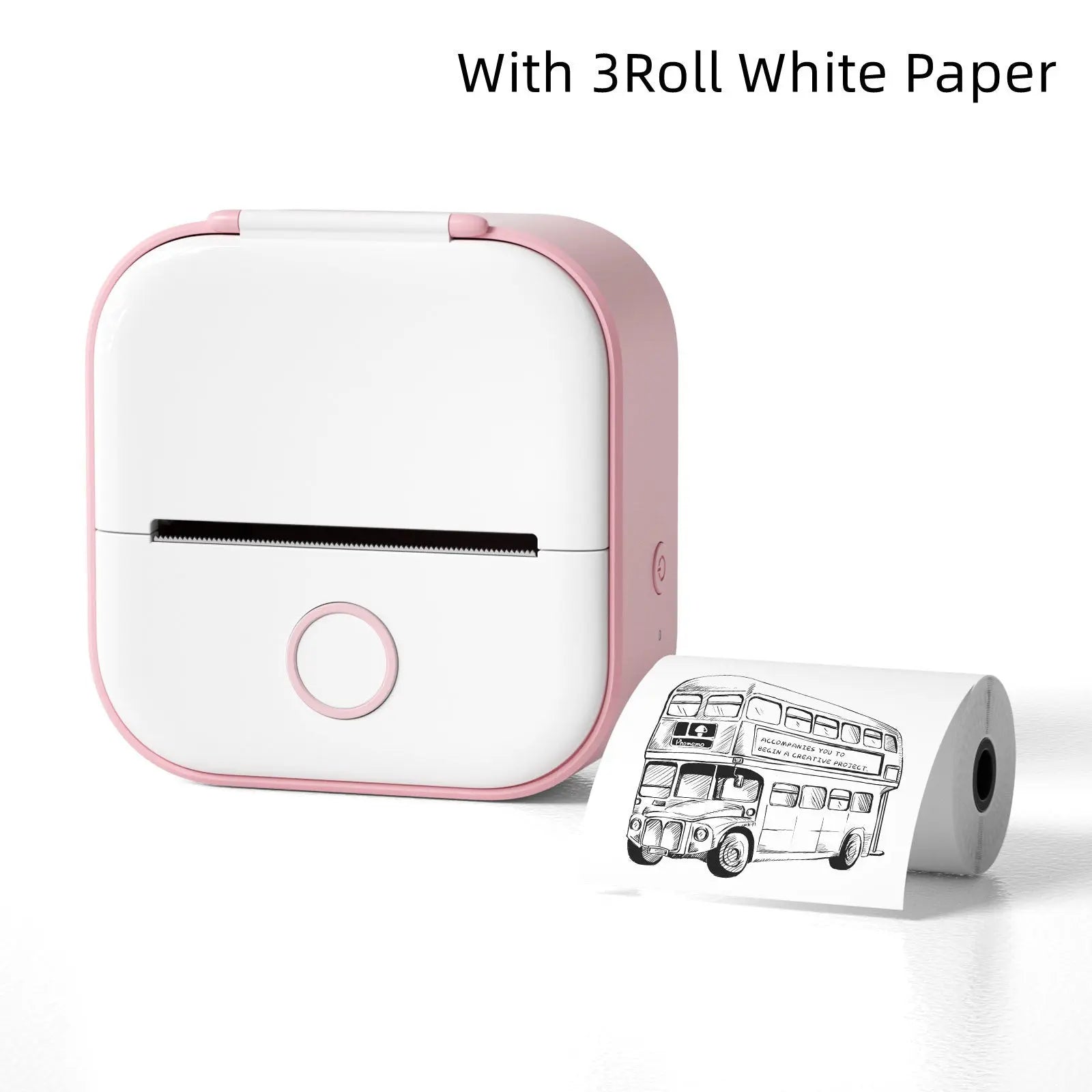 Mini Pocket Small Portable Bluetooth Cell Phone Label Thermal Printer Angel Wishes