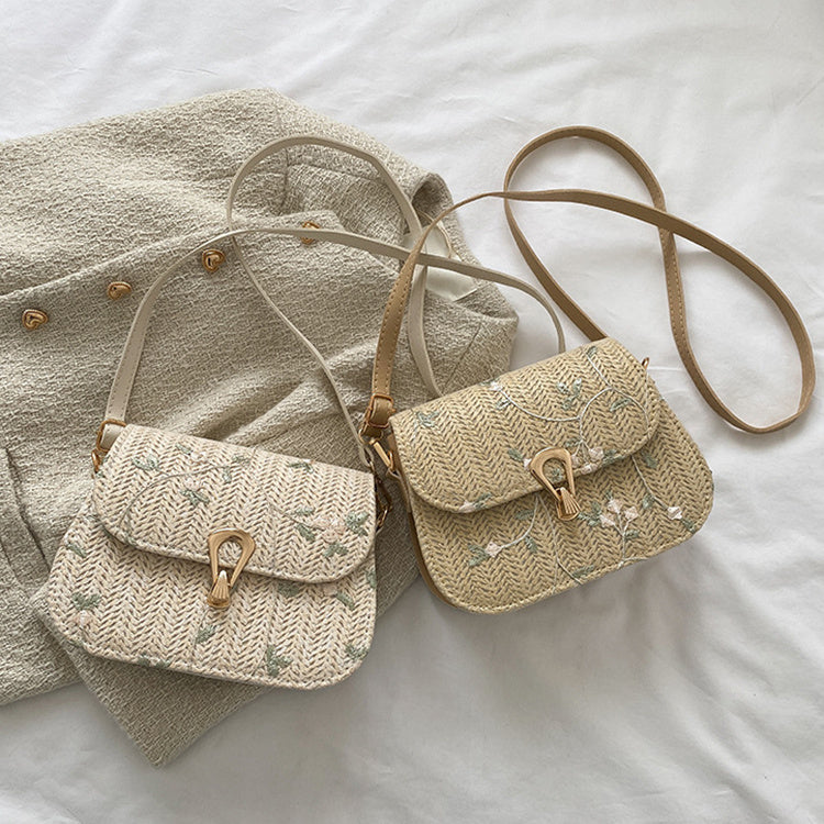 Fashionable Straw Woven Bag - Angel Wishes