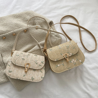 Fashionable Straw Woven Bag - Angel Wishes
