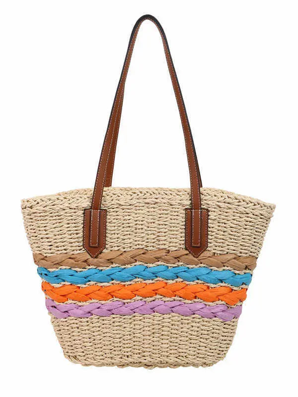 Woven Vegetable Basket Tote Large Capacity Straw Bag Angel Wishes