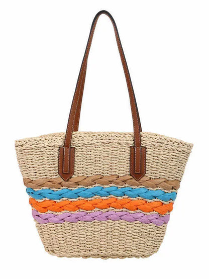 Woven Vegetable Basket Tote Large Capacity Straw Bag Angel Wishes