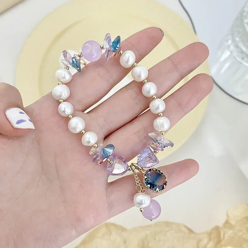Fashion Crystal Pendant Women's Bracelet Angel Wishes