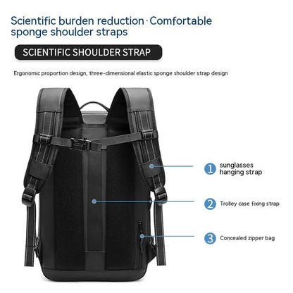 Men's Minimalist Multifunctional Large Capacity Travel Backpack Angel Wishes