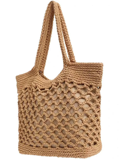 Straw Woven Tote Bag Angel Wishes