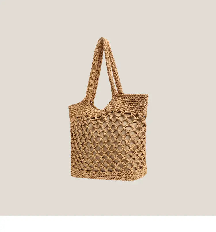 Straw Woven Tote Bag Angel Wishes