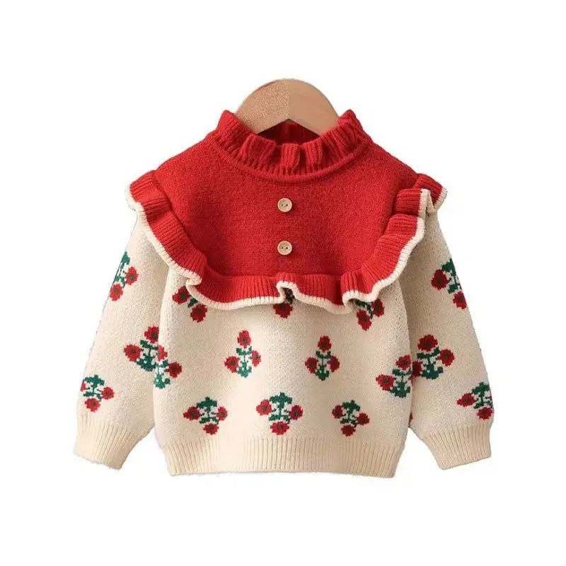 Fleece-lined Pullover Baby Girl Child Autumn And Winter Angel Wishes