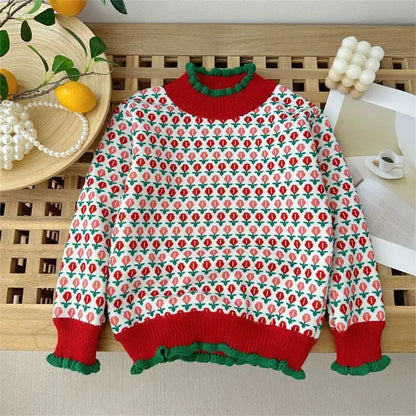 Fleece-lined Pullover Baby Girl Child Autumn And Winter Angel Wishes