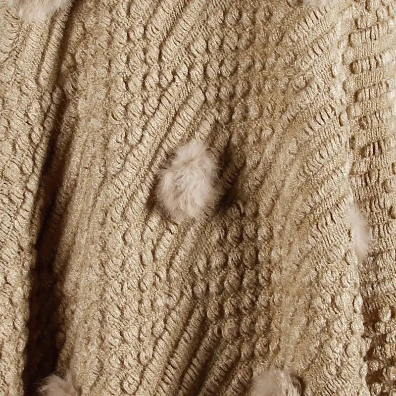 Fringed Cloak Shawl Sweater Angel Wishes