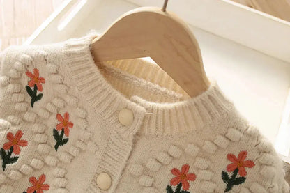 Girls' Fashion Knitted Cardigan Jacket Angel Wishes