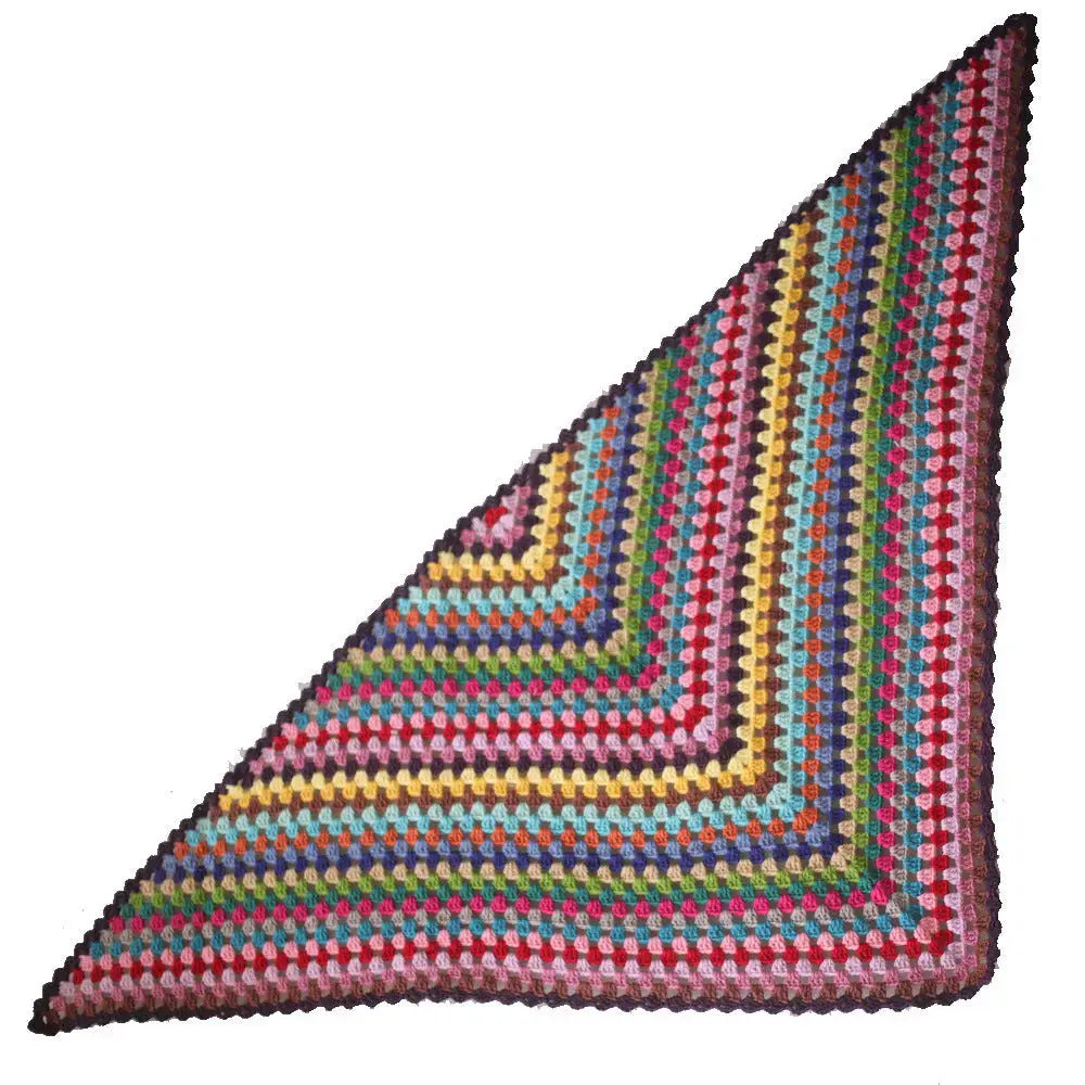 Hand-made crochet triangle shawl scarf air conditioner blanket Angel Wishes