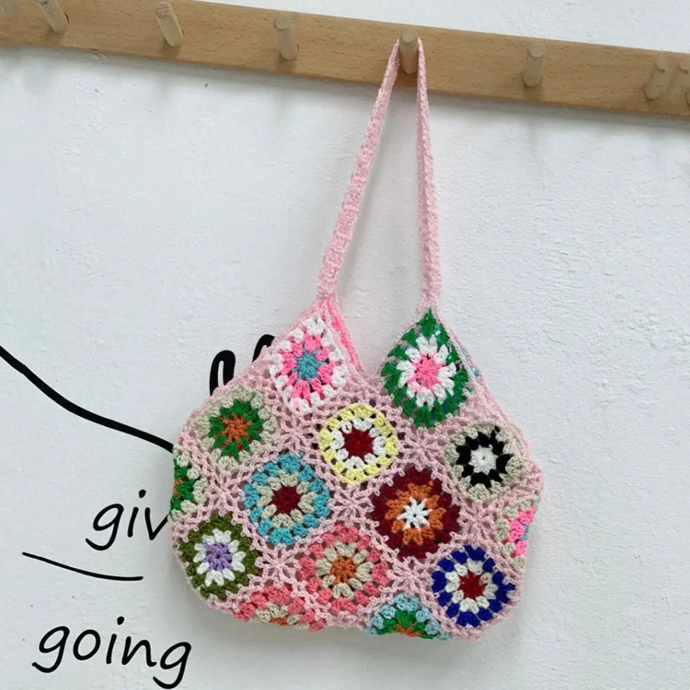 Crochet Flower Shoulder Bag Angel Wishes