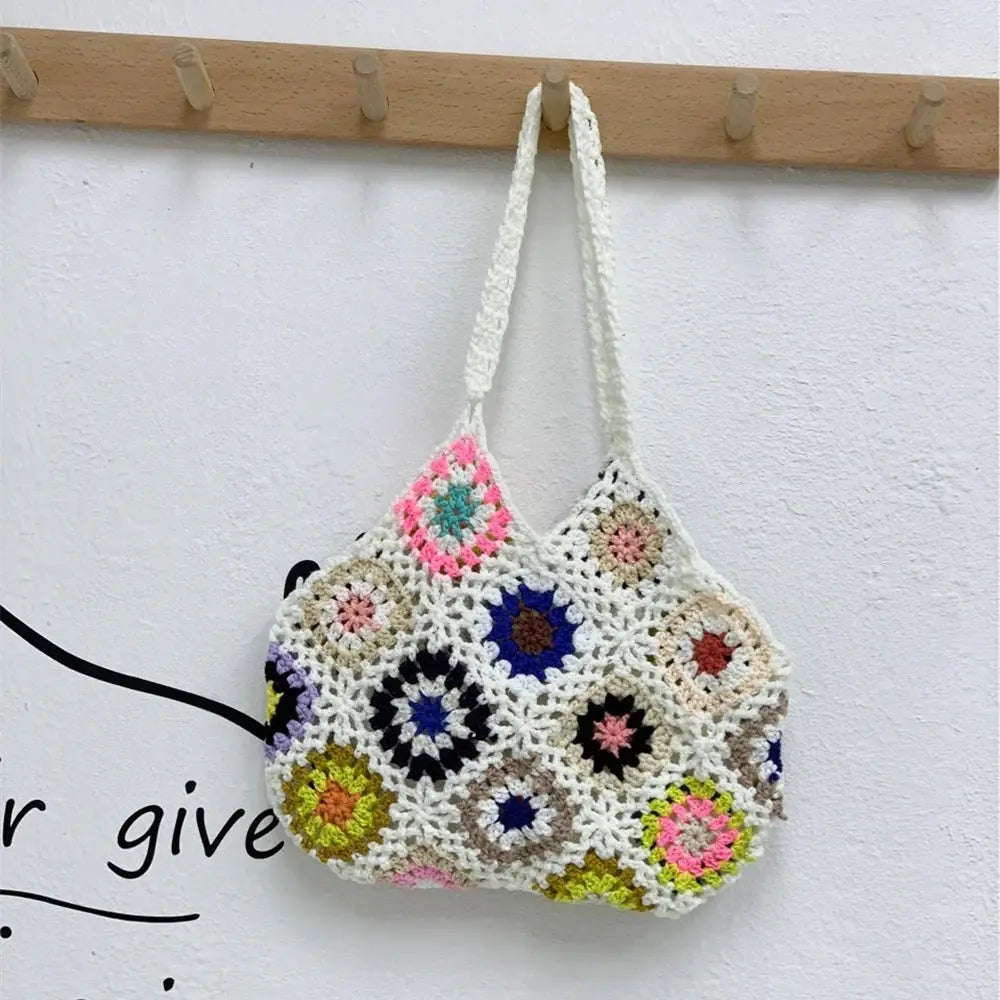 Crochet Flower Shoulder Bag Angel Wishes