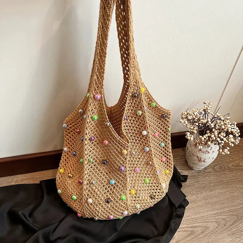 Hand Woven Tote Bag Angel Wishes