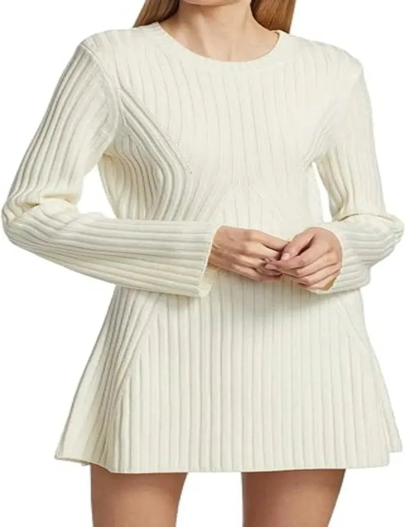 Simple Long-sleeved Dress Angel Wishes