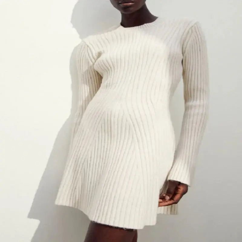 Simple Long-sleeved Dress Angel Wishes