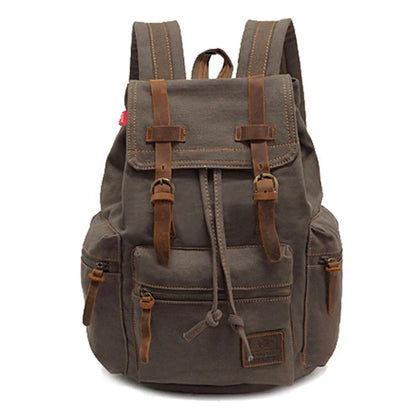 men's backpack vintage canvas backpack Angel Wishes