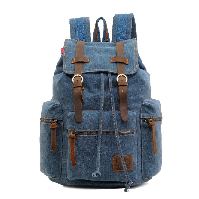 men's backpack vintage canvas backpack Angel Wishes