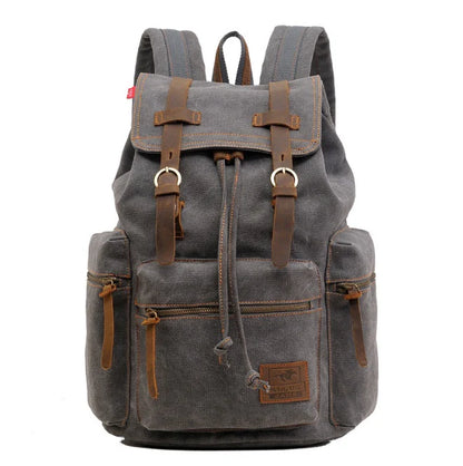 men's backpack vintage canvas backpack Angel Wishes