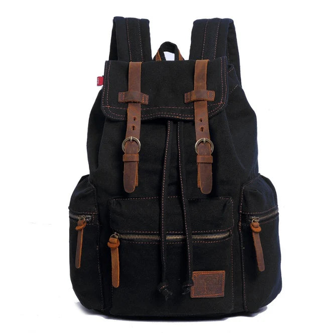 men's backpack vintage canvas backpack Angel Wishes