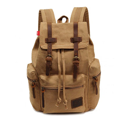 men's backpack vintage canvas backpack Angel Wishes