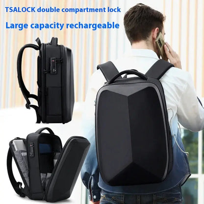 Men's Business Casual Password Lock Anti-theft Backpack Angel Wishes