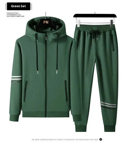 Men's Casual Sports Pure Cotton Hooded Sweater Trousers Two-piece Set Angel Wishes