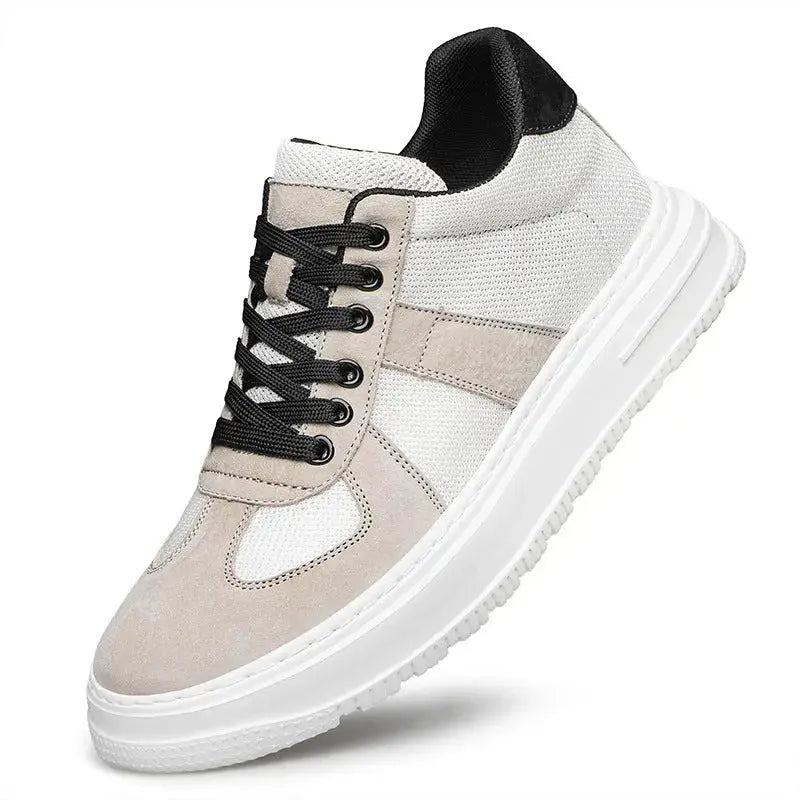 Men's High-top Board Shoes Trendy Korean Casual Height Increasing Shoes Angel Wishes