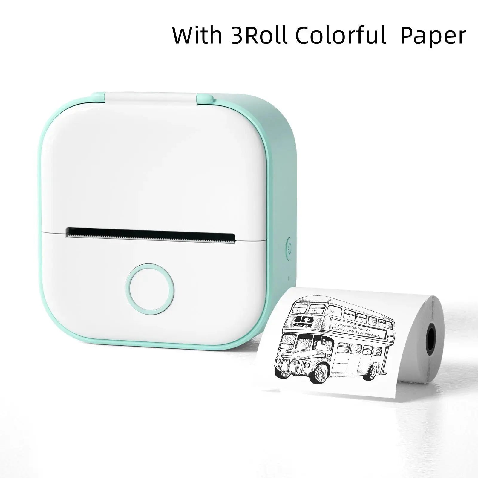 Mini Pocket Small Portable Bluetooth Cell Phone Label Thermal Printer Angel Wishes