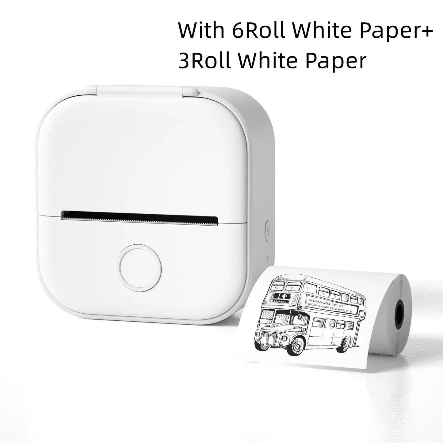 Mini Pocket Small Portable Bluetooth Cell Phone Label Thermal Printer Angel Wishes