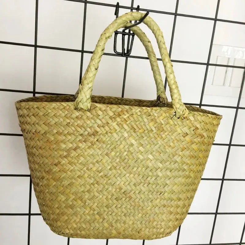 Natural Seaweed Handmade Woven Bag Angel Wishes