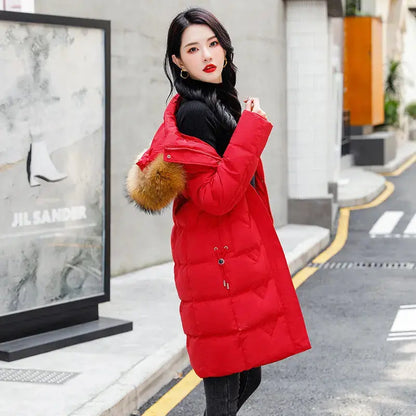 New Fleece-lined Down Jacket Women's Winter Thick Cotton Clothing Coat Angel Wishes