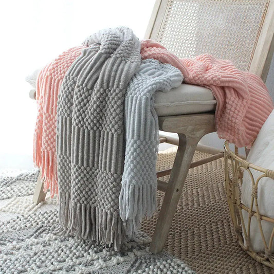 Knitted Woolen Blanket Angel Wishes