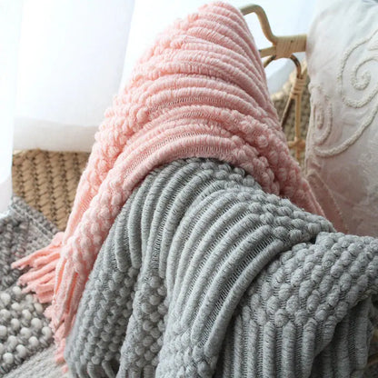 Knitted Woolen Blanket Angel Wishes