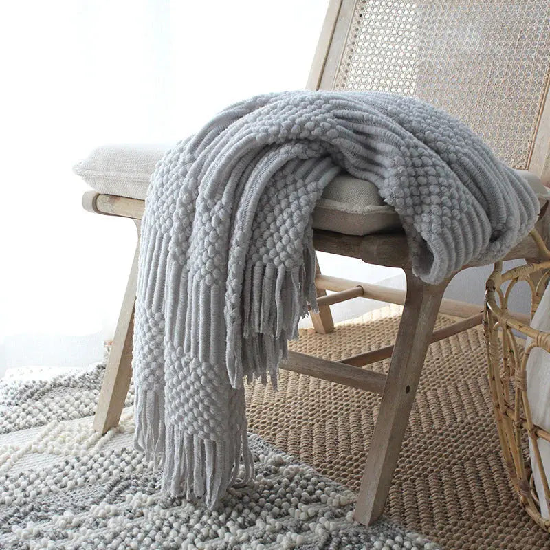 Knitted Woolen Blanket Angel Wishes