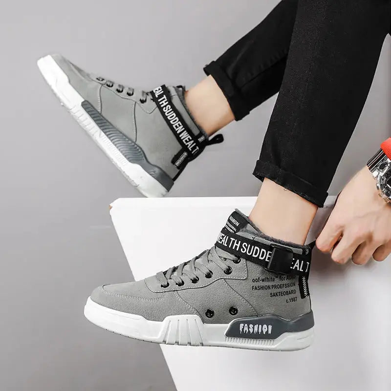 Outdoor simple Shoes Men Breathable CasualComfortable Shoes Men Comfortable High-Top Men Sneakers Angel Wishes