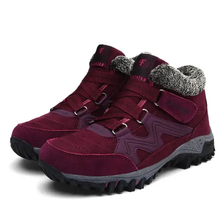 Outdoor Snow Plus Velvet Warm Women's Cotton Shoes Angel Wishes