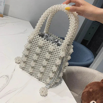 Pearl woven dinner bag Angel Wishes