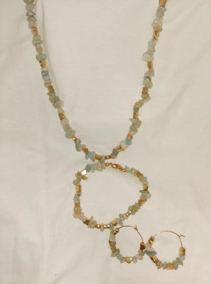 Beaded Handmade Jewelry Set Angel Wishes