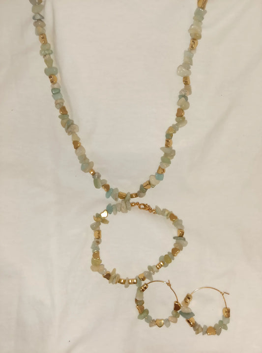 Beaded Handmade Jewelry Set Angel Wishes