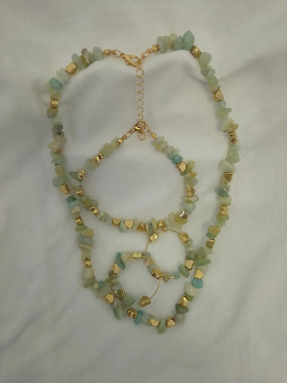 Beaded Handmade Jewelry Set Angel Wishes