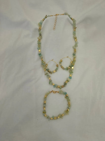Beaded Handmade Jewelry Set Angel Wishes