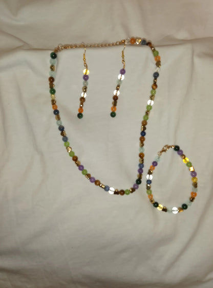 Beaded Jewelry Set Mixed stones beads Jewelry Angel Wishes