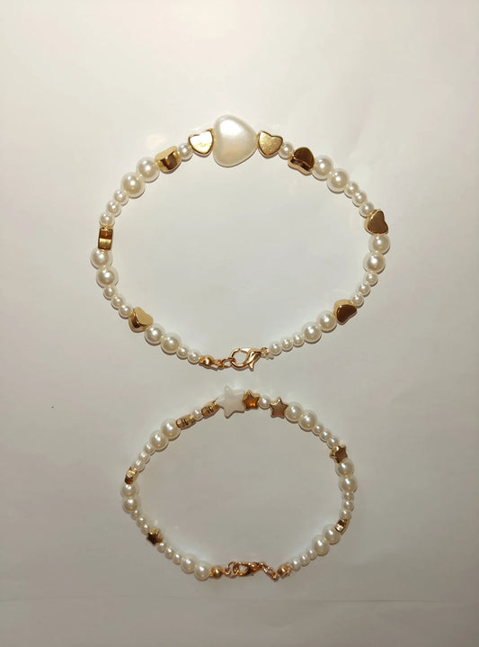 Stunning Pearl Bracelet Angel Wishes