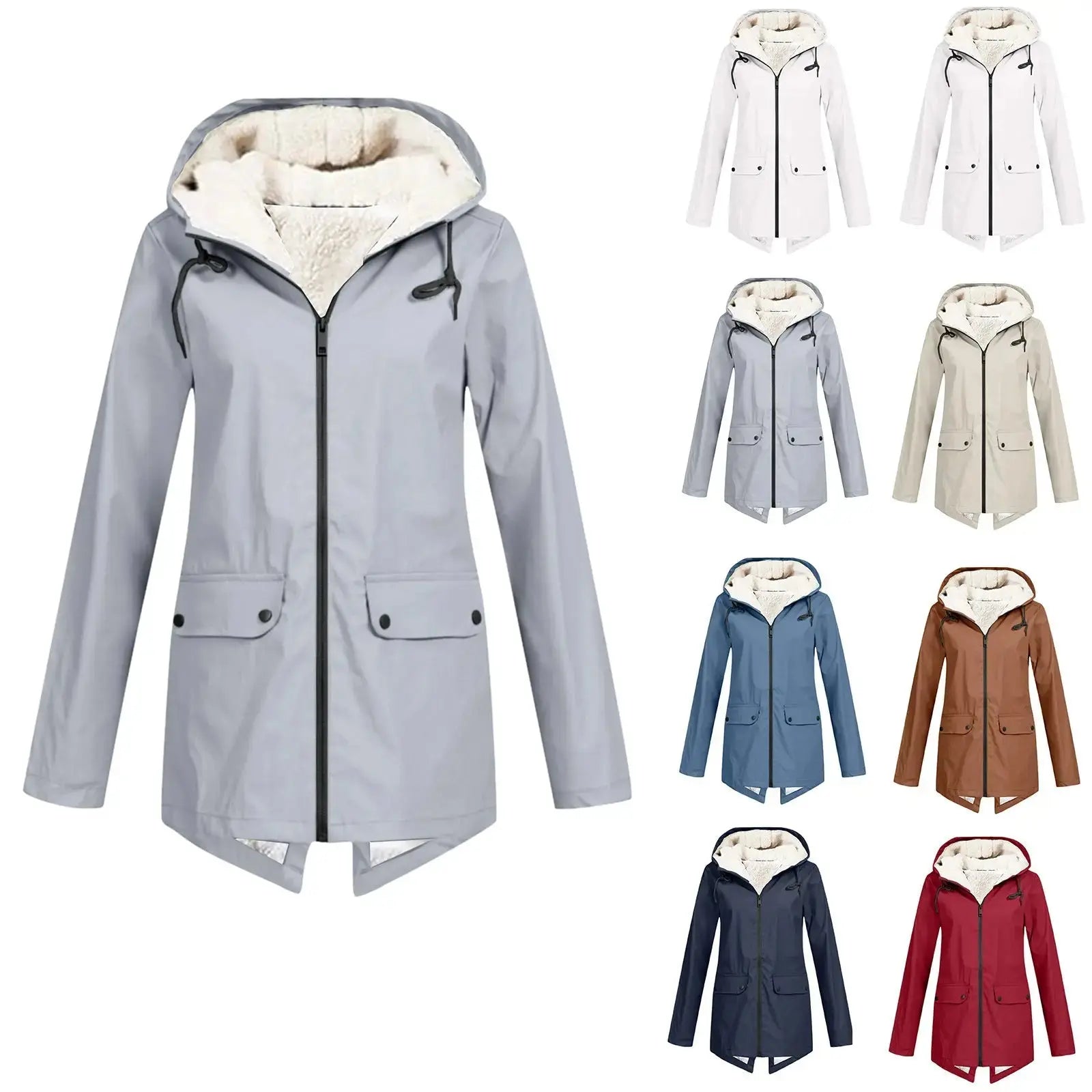 Shell Jacket European And American Autumn And Winter Outdoor Fleece Padded Coat Angel Wishes